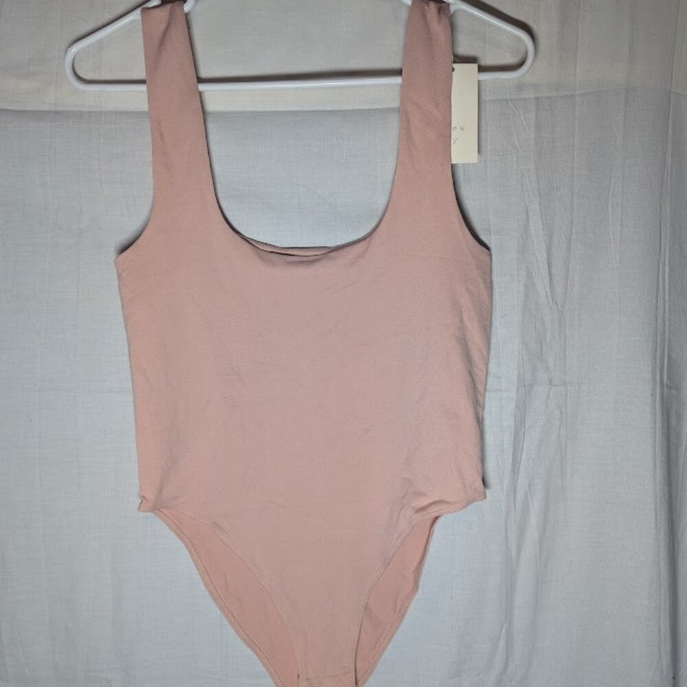 NWT a new day Light Pink Tank top Bodysuit Women's size M